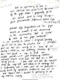 a handwritten note on a piece of paper