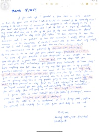 a handwritten thank you note on an iphone